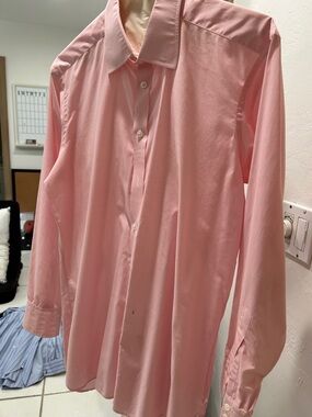 Turnbull & Asser Light Pink Herringbone Dress Shirt